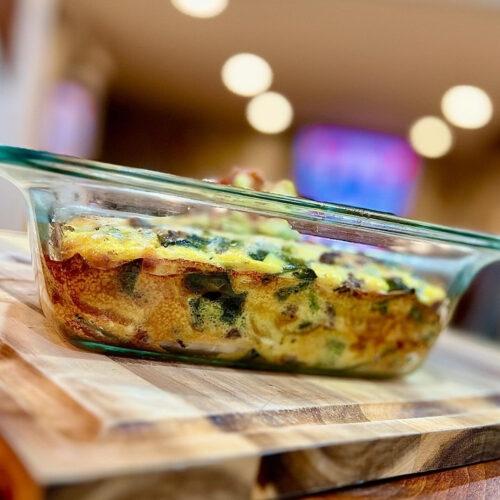 Ground Venison Chile Relleno Casserole