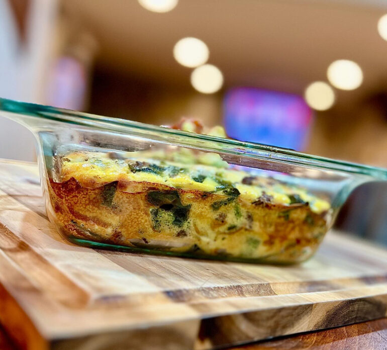 Ground Venison Chile Relleno Casserole