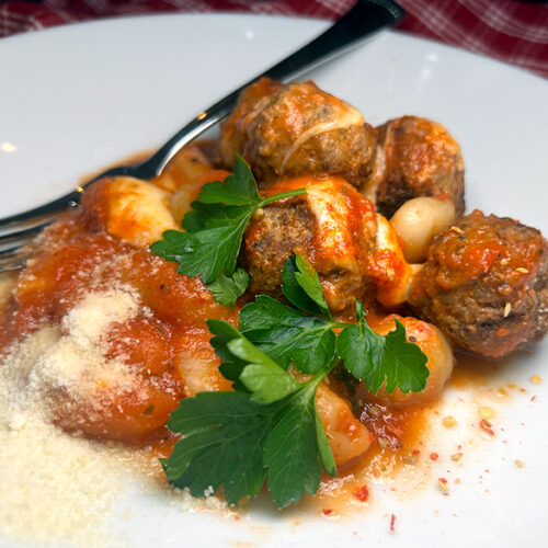 Venison Meatballs & Gnocchi