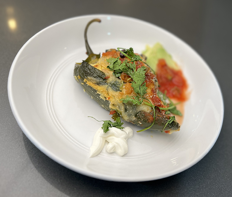 Ground Venison Cornbread Poblano Peppers