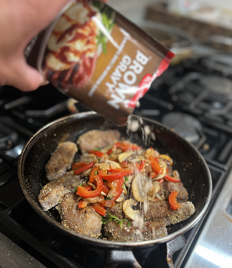 Venison Steak in Rich Brown Gravy