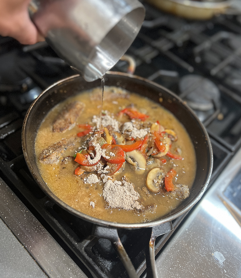 Venison Steak in Rich Brown Gravy