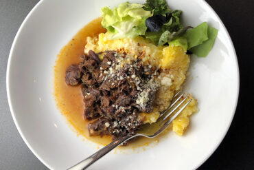 Instant Pot Venison Shanks and Polenta