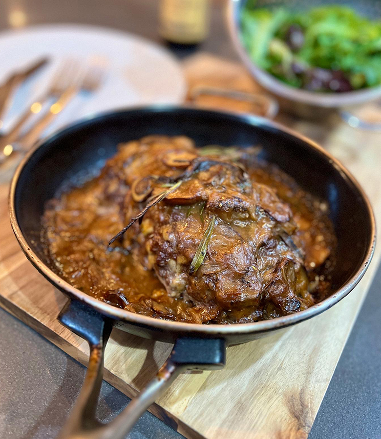 Classic Elk Meatloaf with Mushroom Gravy
