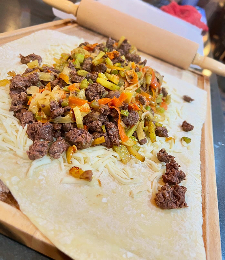 Ground Venison Puff Pastry